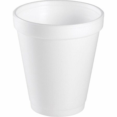 DART CONTAINER 8 oz Insulated Foam Drinking Cups, White, 1000PK DCC8J8CT